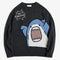 Cartoon Shark Knitted Jumper