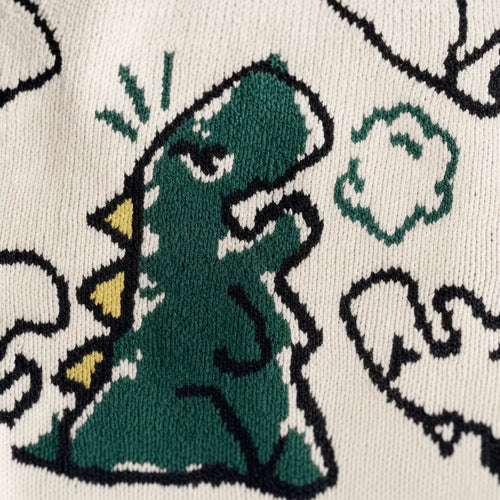 Dinosaur Graphic Knitted Jumper