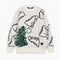 Dinosaur Graphic Knitted Jumper