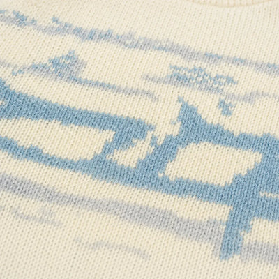 Nite Fury Graphic Abstract Knitted Jumper