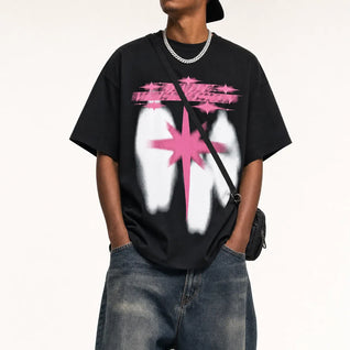 Graphic T Shirt Retro Print