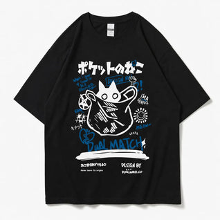 Japanese Cat Graphic Tee