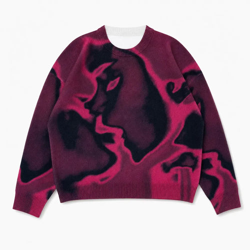 Knitted Jumper Drip Streetwear