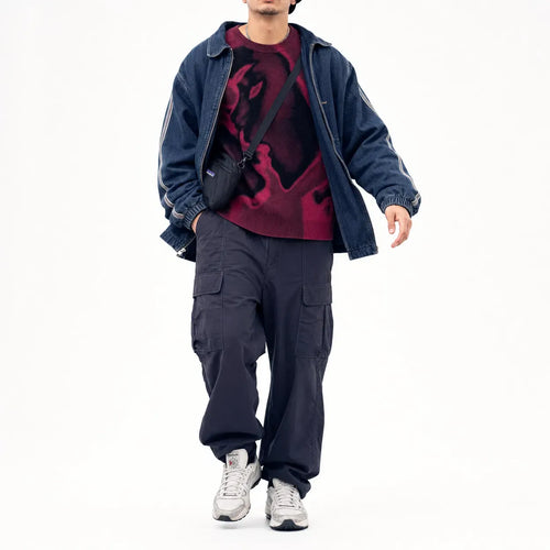 Knitted Jumper Drip Streetwear