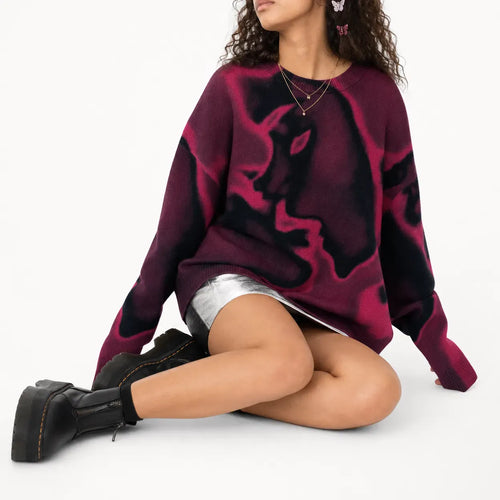 Knitted Jumper Drip Streetwear