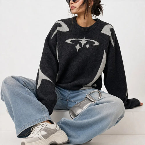 Knitted Jumper Galactic Print