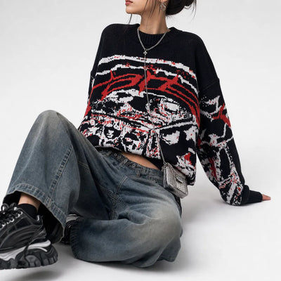 Nite Fury Oversized Knitted Jumper Relaxed