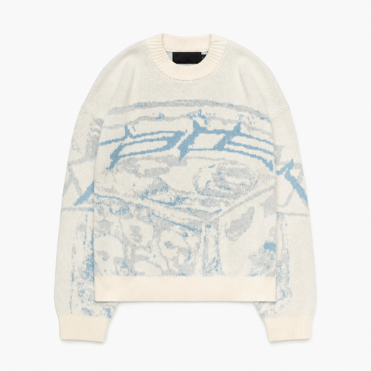 Nite Fury White / M Oversized Knitted Jumper Relaxed