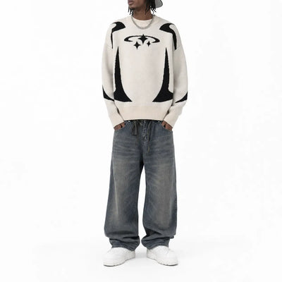 Nite Fury Oversized Retro Style Jumper