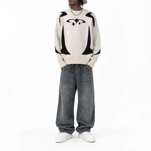 Oversized Retro Style Jumper