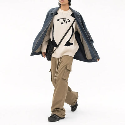 Nite Fury Oversized Retro Style Jumper