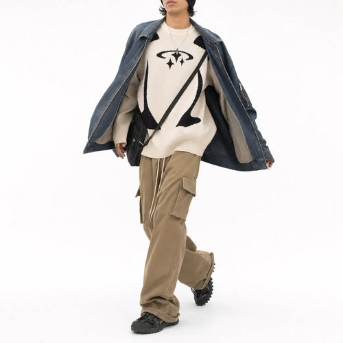 Oversized Retro Style Jumper