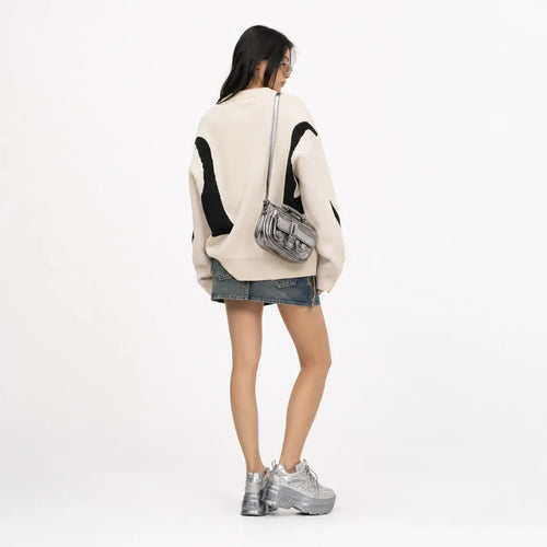 Oversized Retro Style Jumper