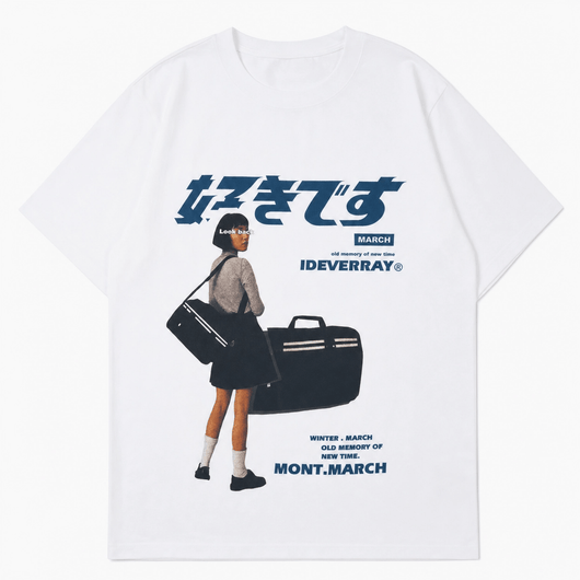Nite Fury White / XS Vintage Japanese Graphic T Shirt