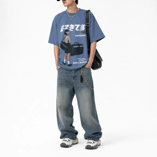 Nite Fury Vintage Japanese Graphic T Shirt