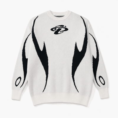 Nite Fury White / XS Vintage Relaxed Fit Jumper